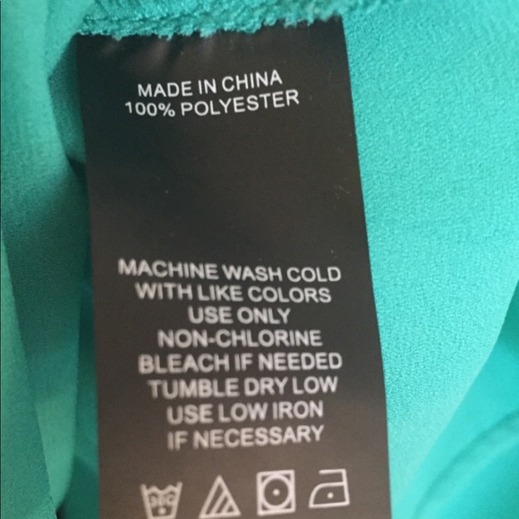 Vince Camuto teal green top size L - Picture 6 of 6